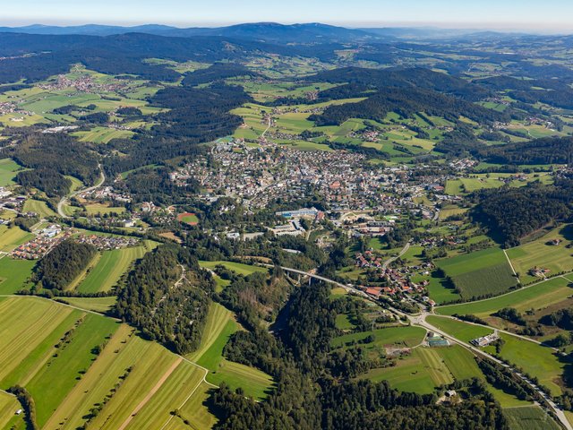 Luftaufnahme von Freyung 